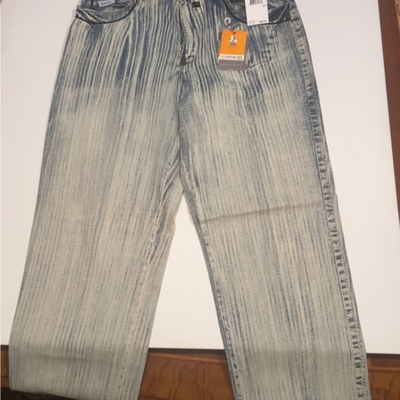 Akademiks Other - NWT Y2K Men's 38x34 Akademik's White Cloud Warriors Jeans🔥🔥 (D4)
